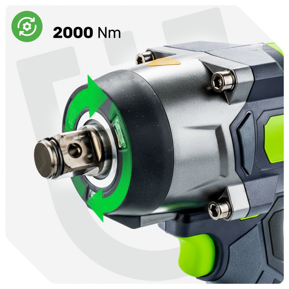 Акумулаторен ударен гайковерт 2000Nm 3/4" 40V - W04605