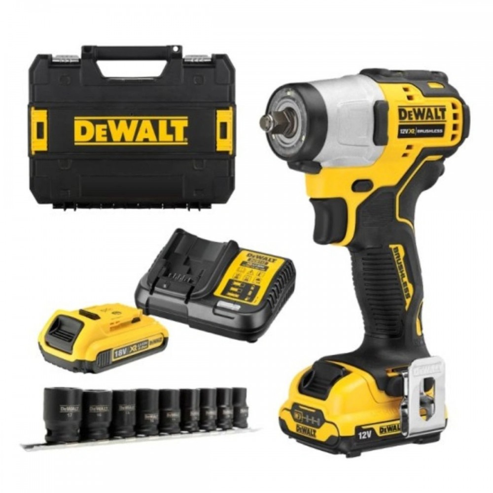 Акумулаторен ударен гайковерт 270 Nm, 12 V, 3/8″, DeWalt DCF902D2K