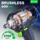 Акумулаторен ударен гайковерт 600 Nm, 20V, 4.0 Ah - W04602