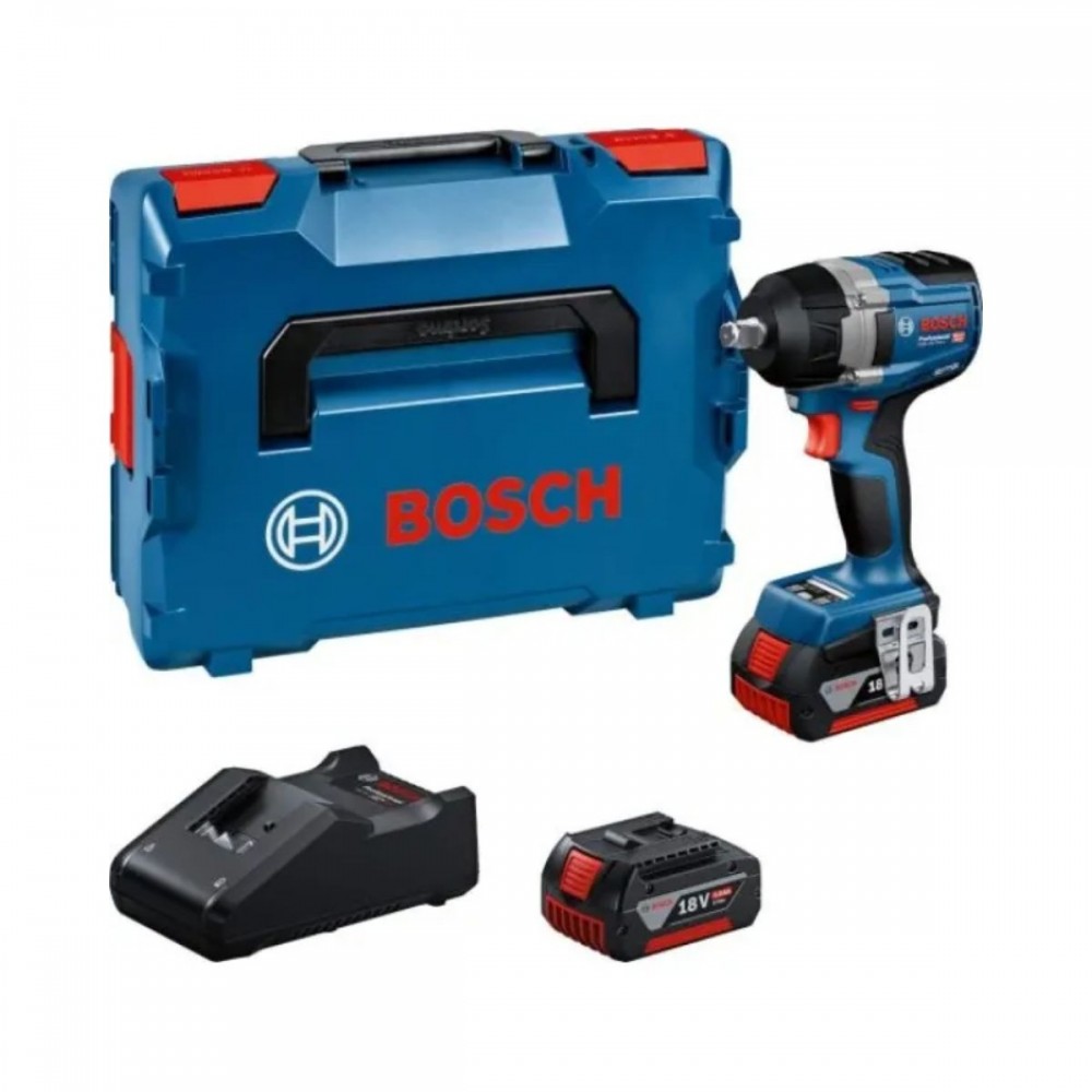 Акумулаторен ударен гайковерт, 750 Nm, ½“, 06019L9003, Bosch GDS 18V-750 C