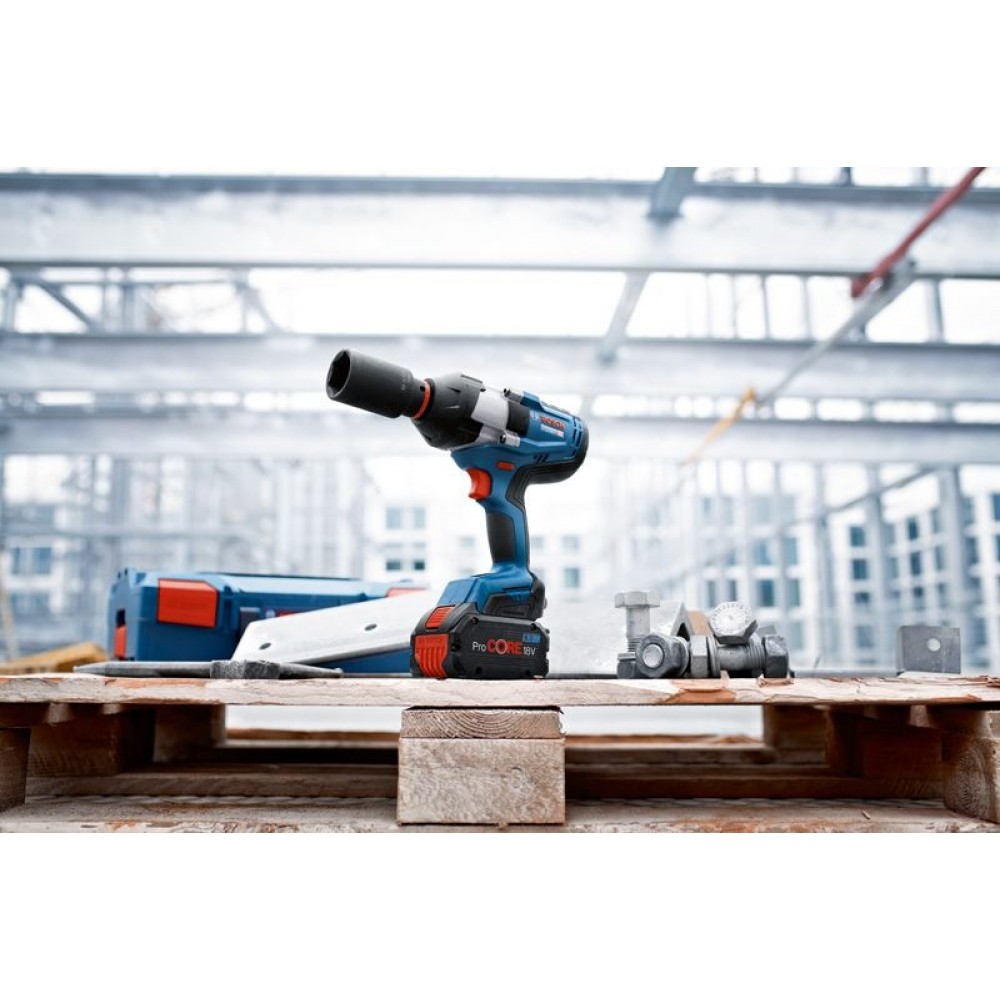 Акумулаторен ударен гайковерт + батерия procore 8.0Ah, Bosch GDS 18V-1050 H