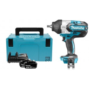 Акумулаторен ударен гайковерт, безчетков 18V, 1600Nm, Makita DTW1002RTJ