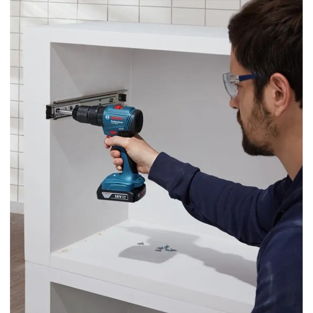 Акумулаторен ударен винтоверт, 18 V, 50 Nm, Bosch GSB 185-Li