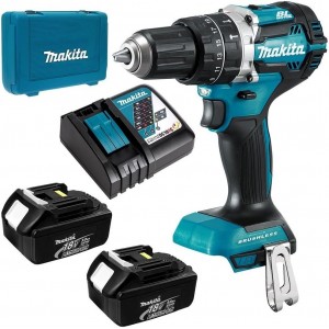 Акумулаторен ударен винтоверт – бормашина 18V / 54Nm / 3 Ah Li-Ion, Makita DHP484RFE