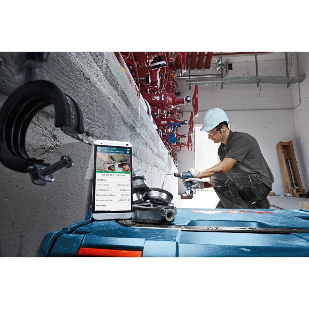 Акумулаторен ударно-пробивен винтоверт, 06019G2102, Bosch GSB 18V-60 C SOLO