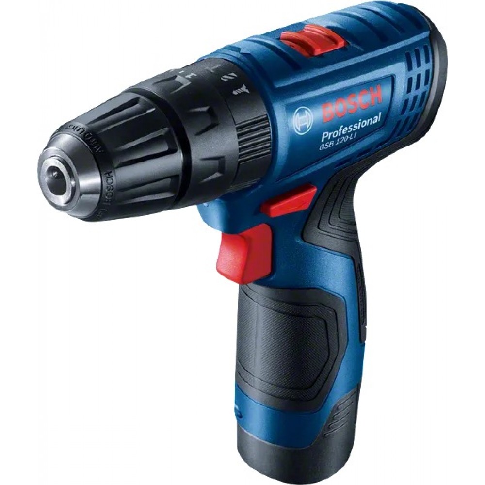 Акумулаторен ударно-пробивен винтоверт, 06019G8100, 12V, 2.0Ah, Bosch GSB 120-LI Professional