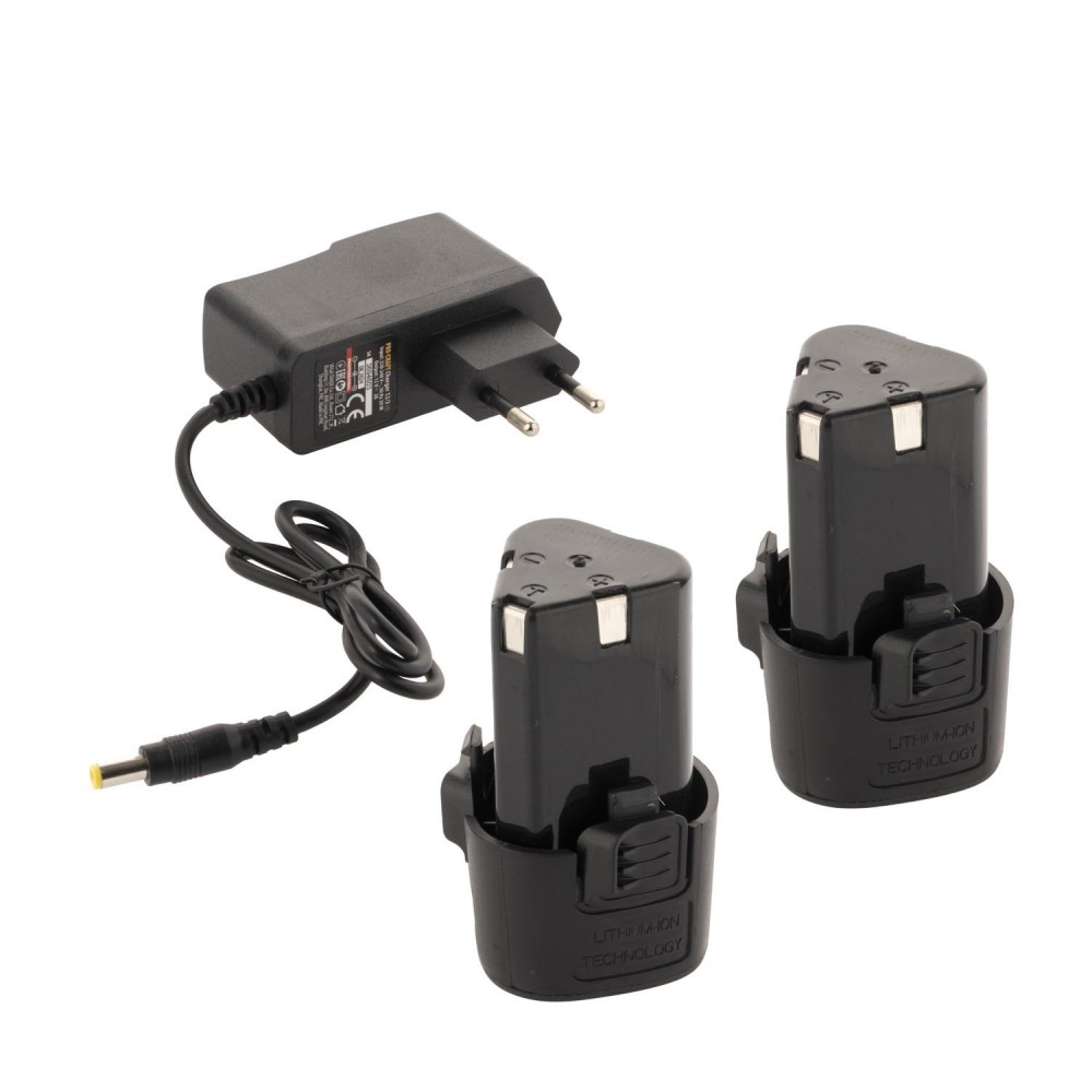 Акумулаторен винтоверт 12V, сменяем метален патронник, 2 бр. батерии 12V 2Ah, зарядно, куфар - PA12Pro DFR-2b-c