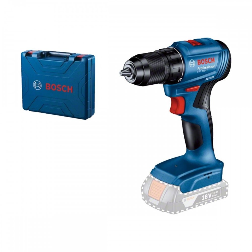 Акумулаторен винтоверт 18 V, 50 Nm, Professional, Bosch GSR 185-LI