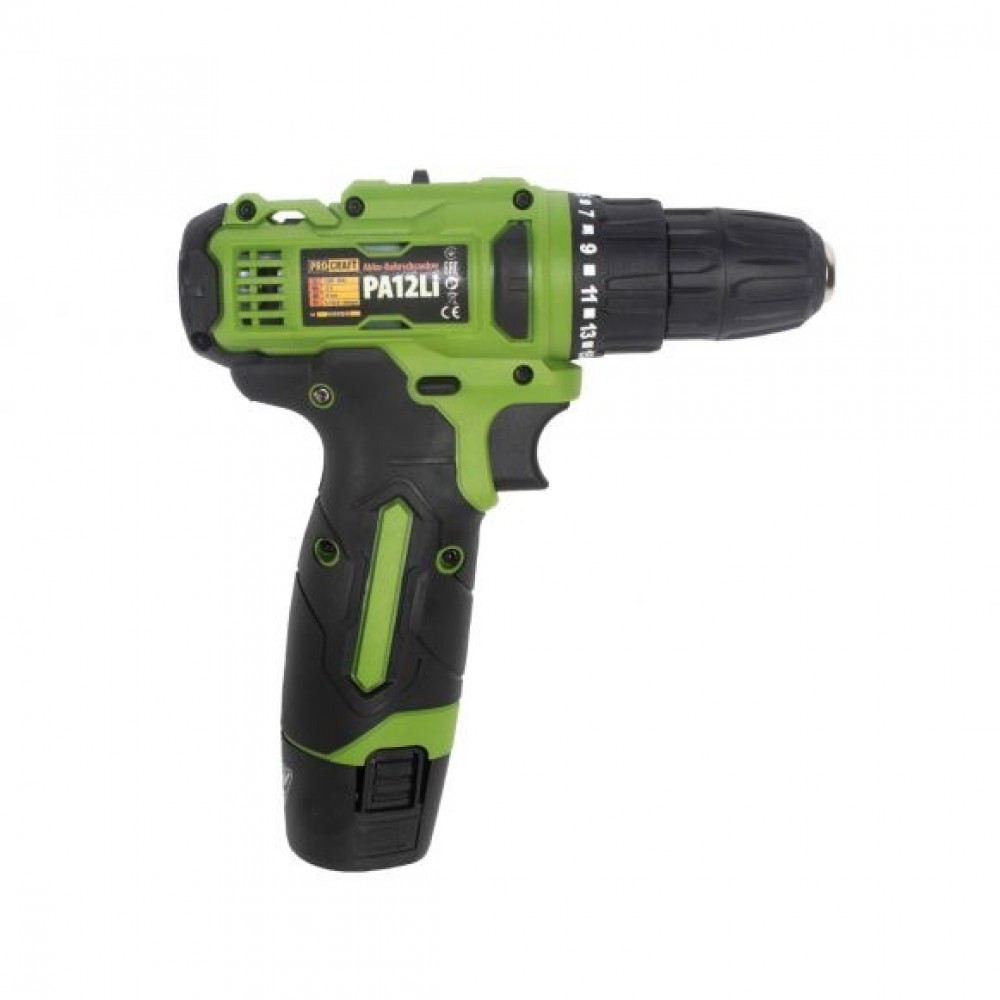 Акумулаторен винтоверт, 2 батерии 12V, 1.5Ah, 0-350/0-1400 об/мин, 2 работни скорости - PA12Li