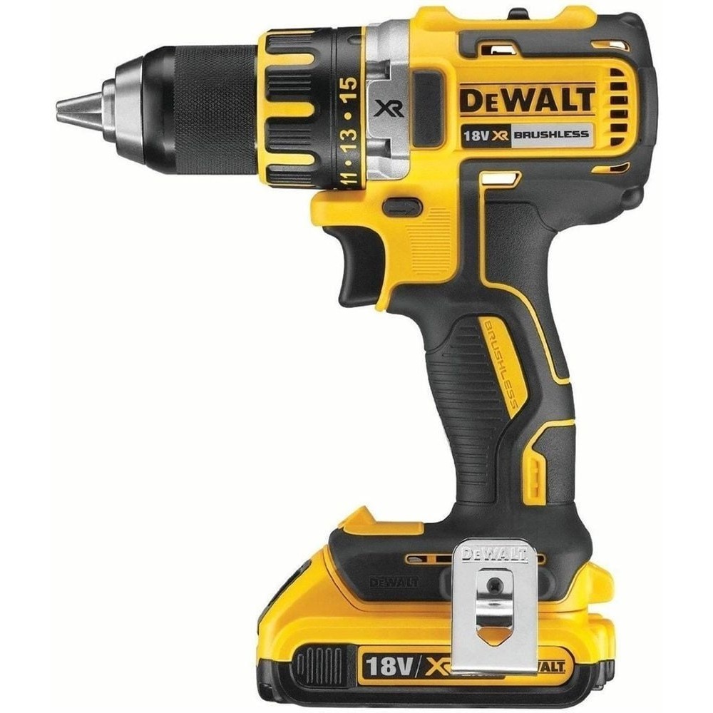 Акумулаторен винтоверт – бормашина, 2 батерии 18V / 2.0Ah / зарядно и куфар, DeWalt DCD790D2