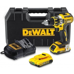 Акумулаторен винтоверт – бормашина, 2 батерии 18V / 2.0Ah / зарядно и куфар, DeWalt DCD790D2
