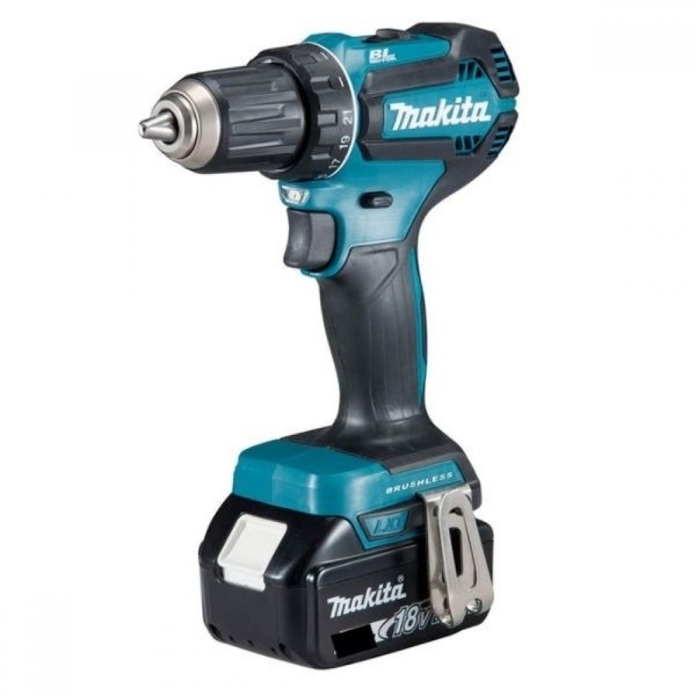 Акумулаторен винтоверт – бормашина, безчетков, 18V, 50 Nm, 2 скорости, Makita DDF485RFJ