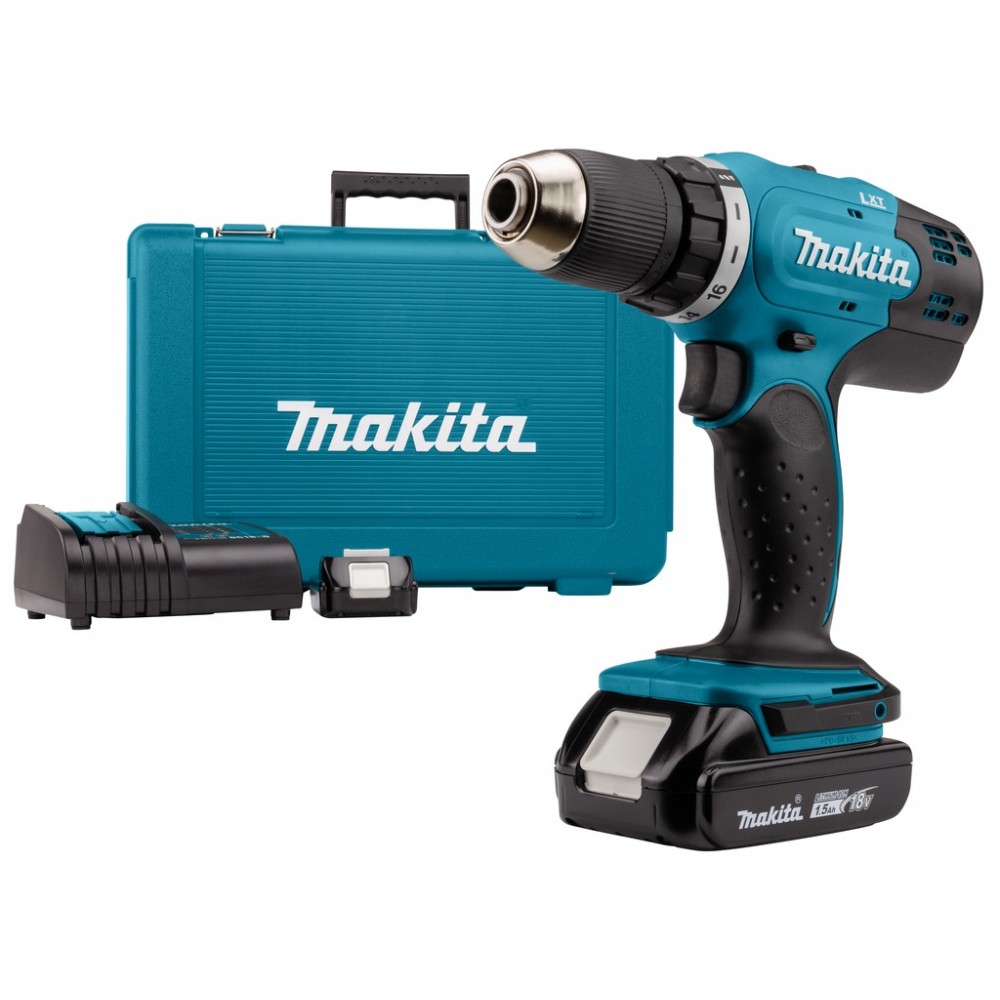 Акумулаторен винтоверт, комплект , 18V , 42 Nm, Makita DDF453SYE