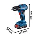 Акумулаторен винтоверт Professional, 18 V, 50 Nm, Bosch GSR 185-LI