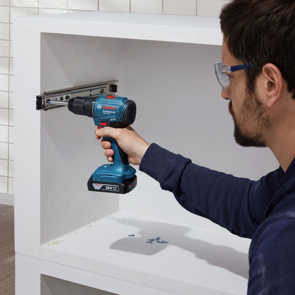 Акумулаторен винтоверт Professional, 18 V, 50 Nm, Bosch GSR 185-LI