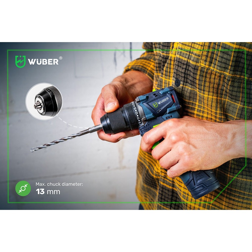 Акумулаторен винтоверт за пробиване с две батерии 16,8 V - W52008