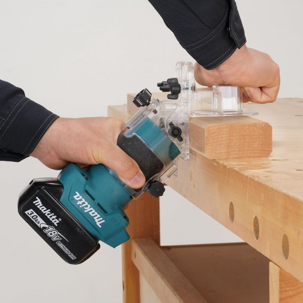 Акумулаторна челна фреза 18 V, 6 мм, Makita DRT52Z