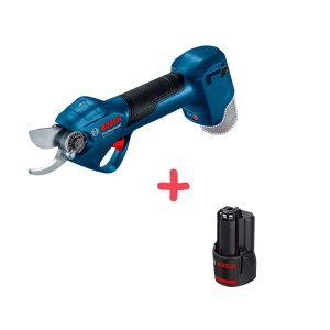 Акумулаторна лозарска ножица 12V + ПОДАРЪК Батерия 3.0Ah, 06019K1020+1600A00X79, Bosch Pro Pruner