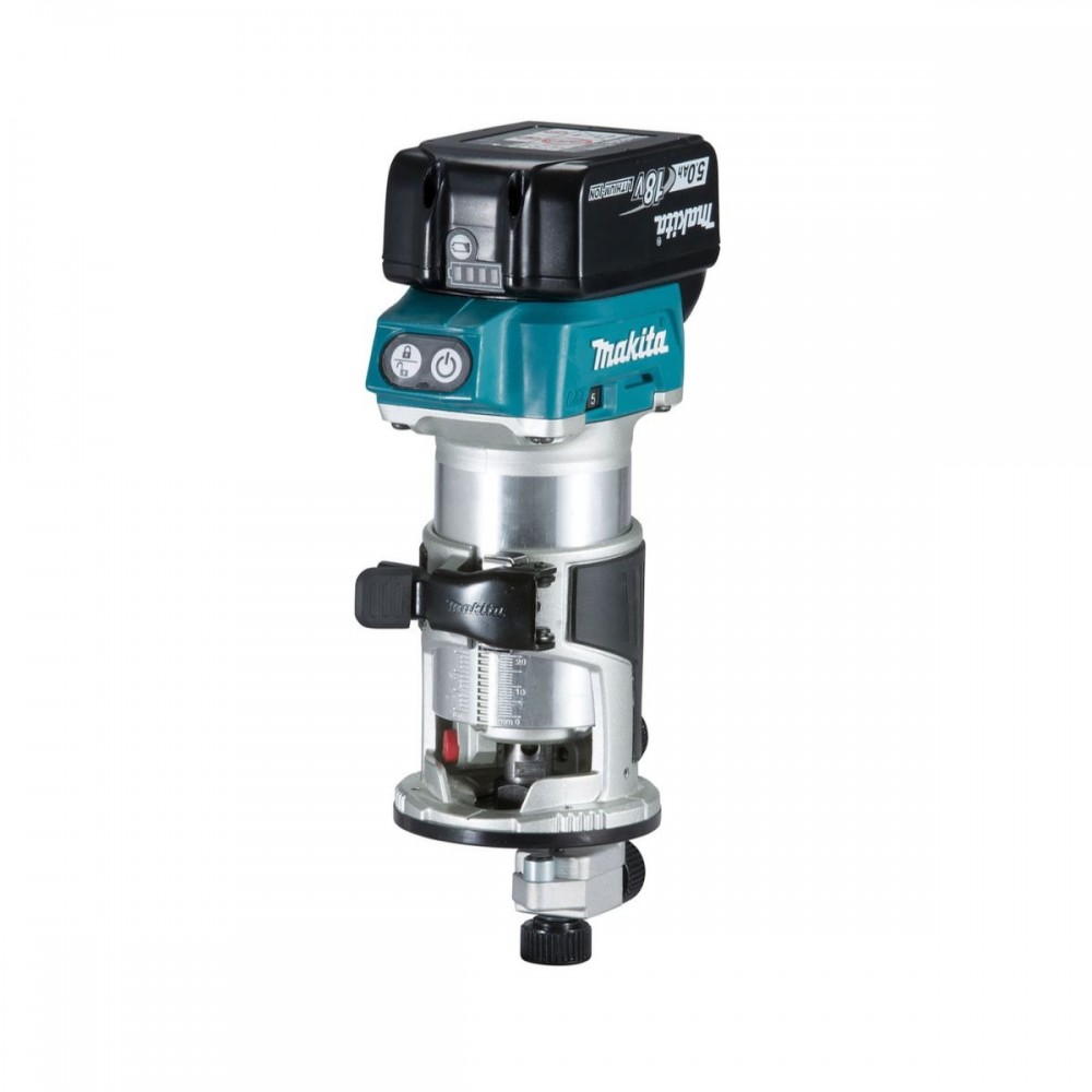 Акумулаторна оберфреза 18 V, LXT, 5Ah, Makita DRT50RTEX3