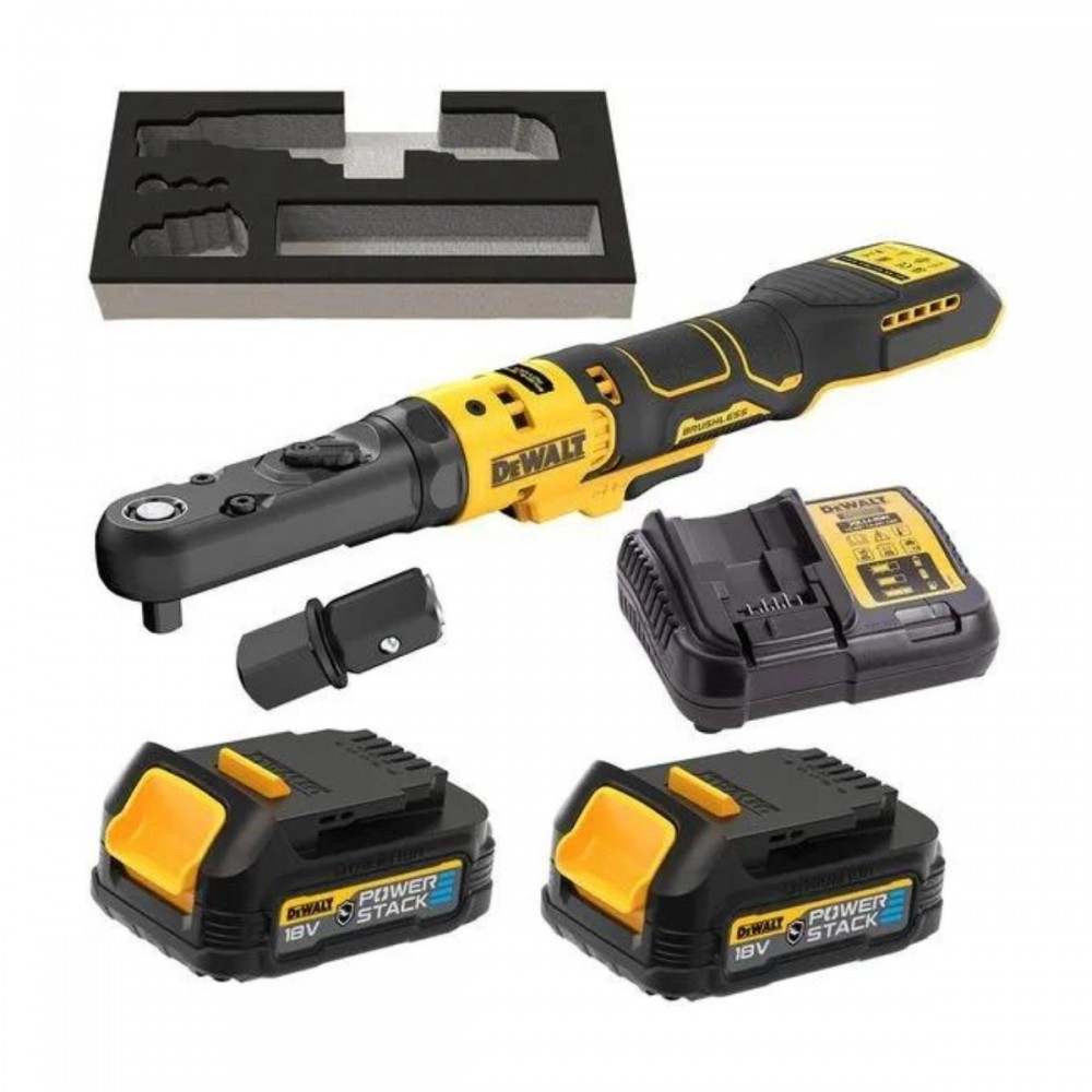 Акумулаторна тресчотка 102 Nm 18 V, 3/8″ и 1/2″, DeWalt DCF510E2G