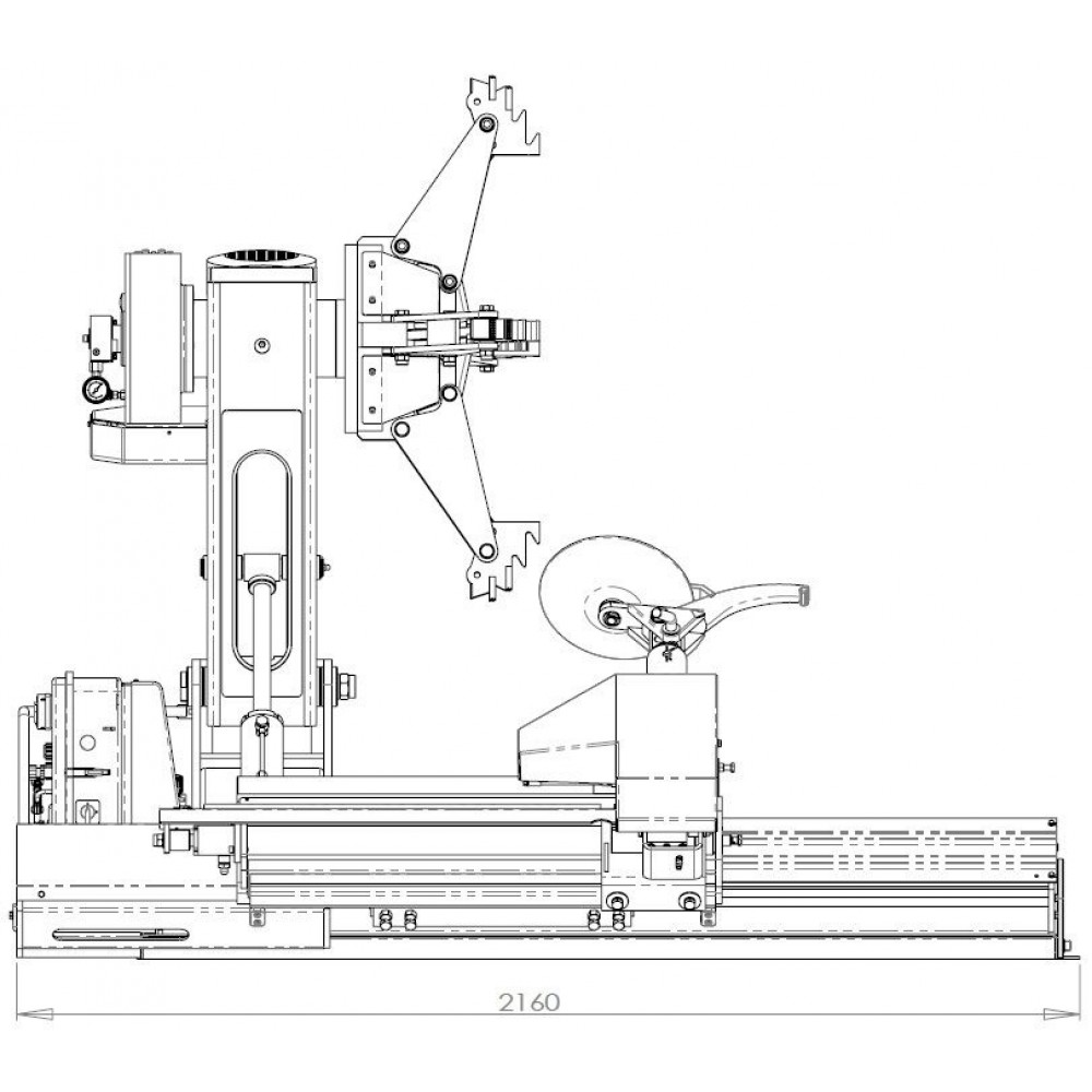 Автоматичен монтажник на гуми за камиони, 400V, 14" – 56" - INVTC856