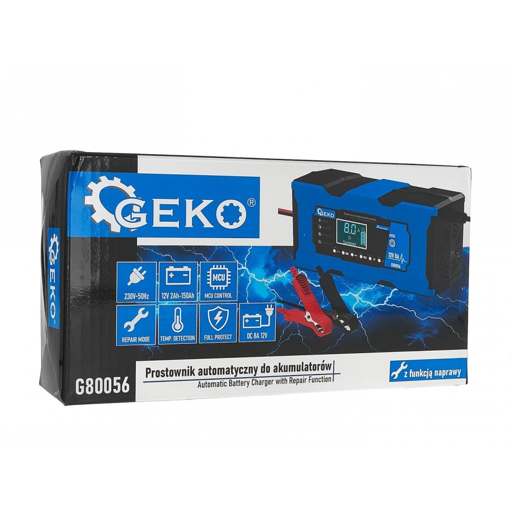 Автоматично зарядно устройство, 12V, 8 A, с LCD дисплей - G80056