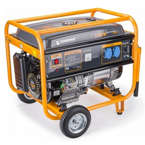 Бензинов монофазен генератор 6500 W, 6.5 kW, 24 литра - PM-AGR-6500M-K