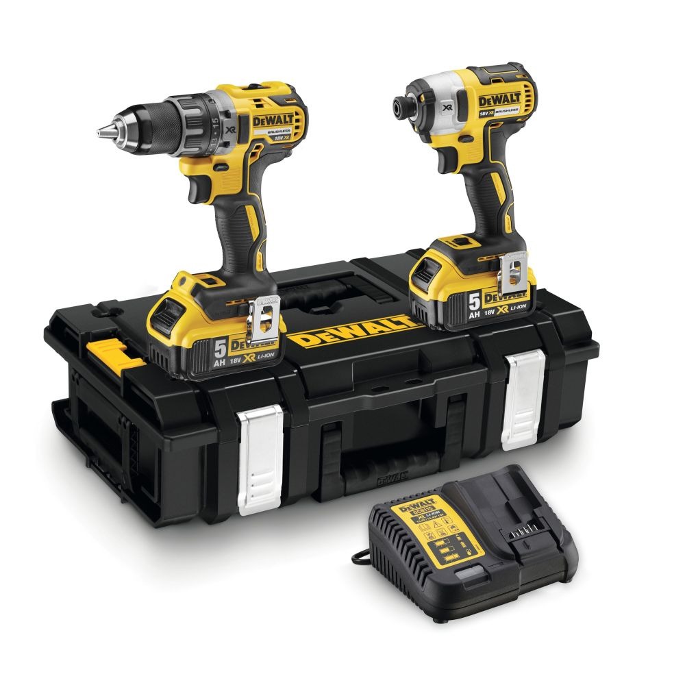 Безчетков винтоверт и бормашина DeWalt DCK266P2; DCF887N; DCD796
