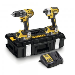 Безчетков винтоверт и бормашина DeWalt DCK266P2; DCF887N; DCD796