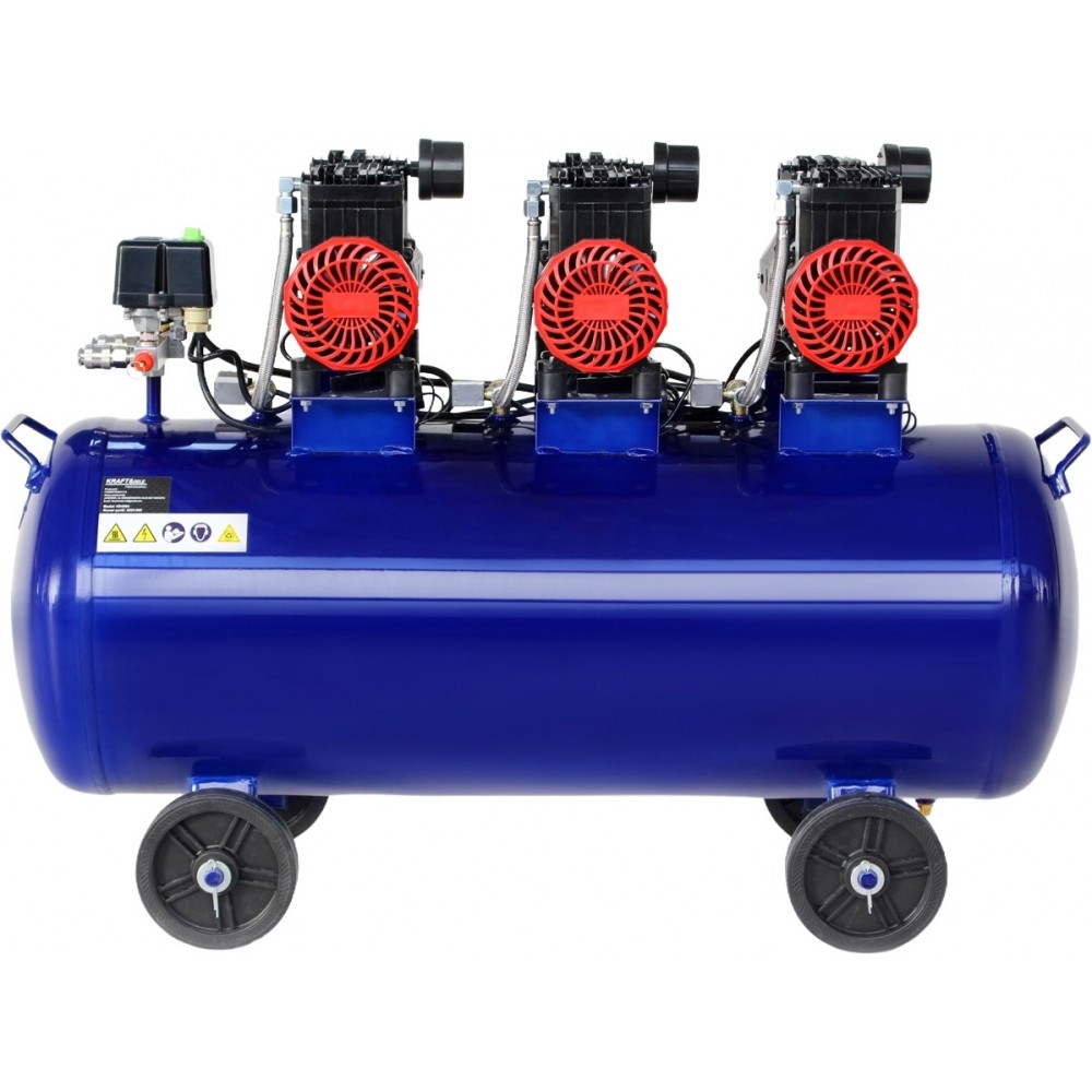 Тих / Безмаслен компресор за въздух 100 литра 6000W - KD4094
