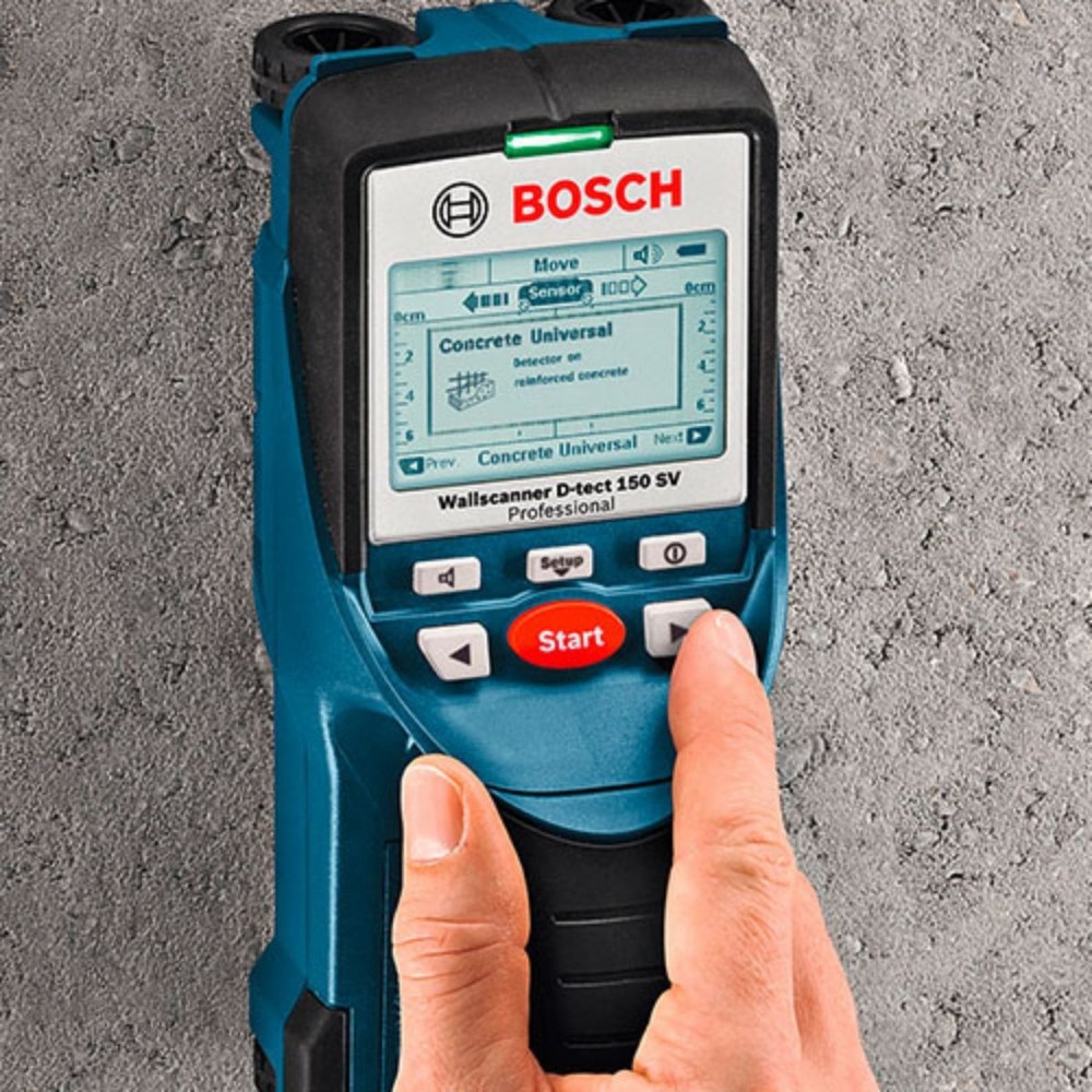 Детектор за напрежение за бетон, метал и дърво 0 601 010 008, Bosch D-tect 150 SV