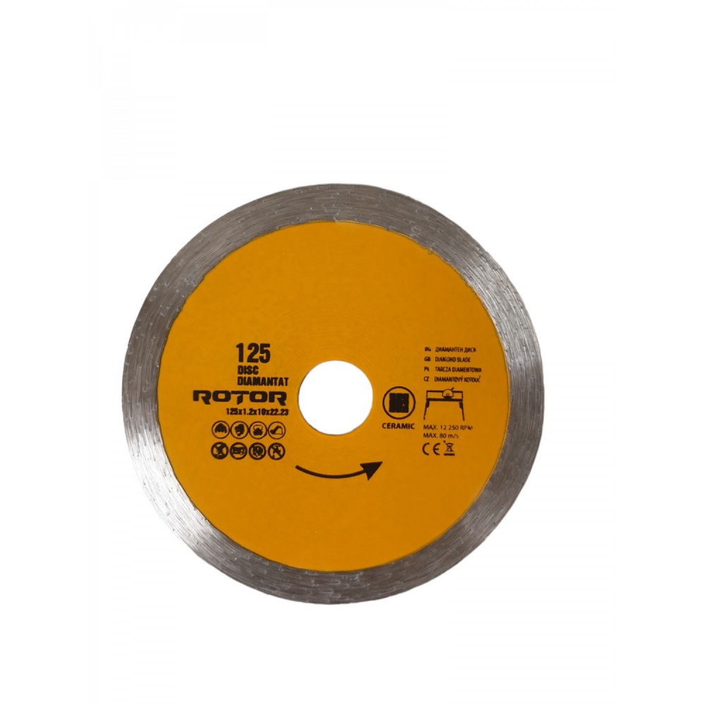 Диамантен диск, непрекъснат, 125×1.2x10x22.23 мм - 21212