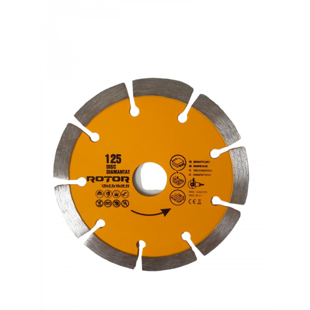 Диамантен диск сегментиран 125x2x10x22.23 мм - 21208