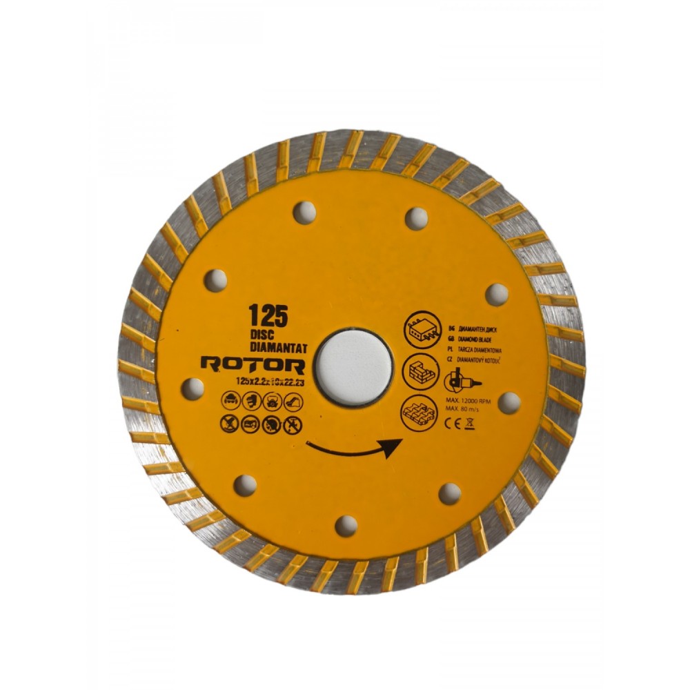 Диамантен диск Turbo  125×2.2 x10x22.23 мм - 21210