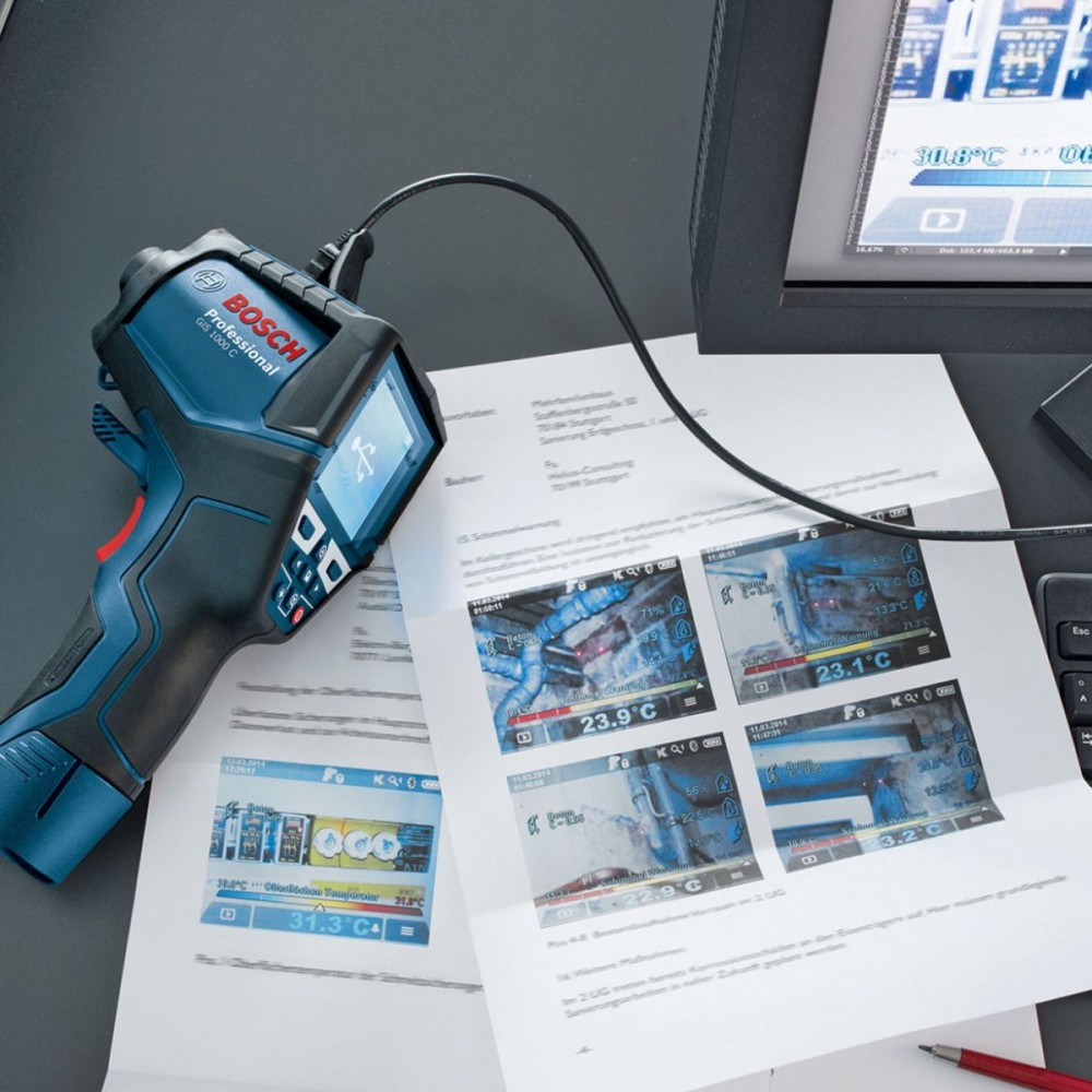 Дигитална термокамера, 0601083301, -40 +1000 °C, Bosch GIS 1000 C Professional
