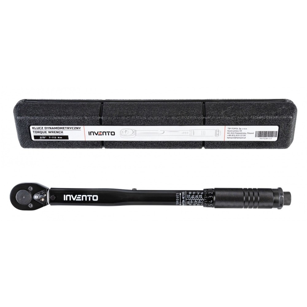 Динамометричен ключ 3/8", 7-112 Nm, 362 мм - INVTQ38-112