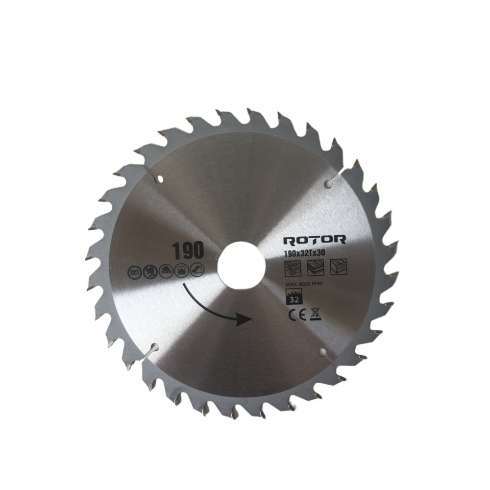 Диск за рязане на дърво 190X30 мм 32T - 21225