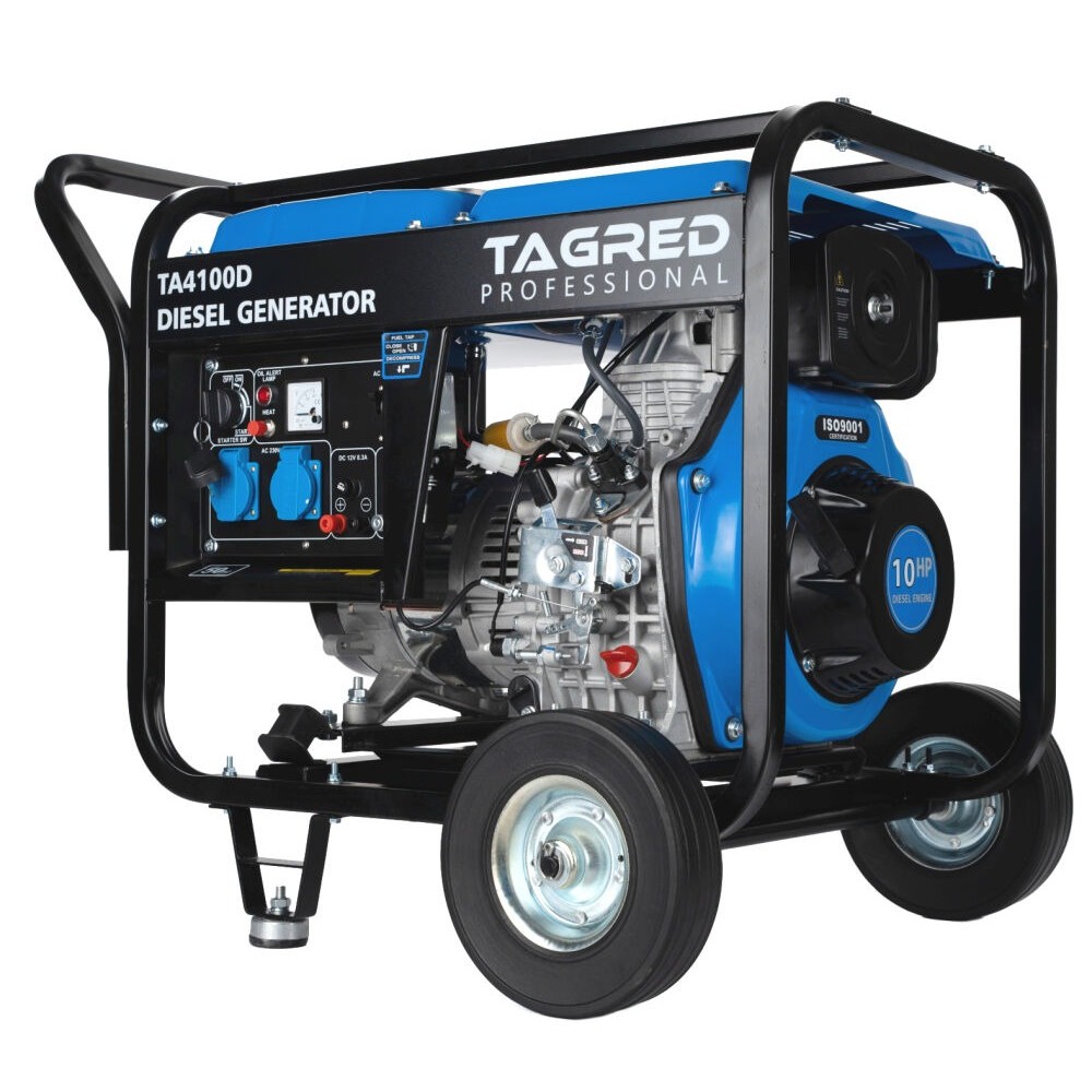Дизелов монофазен генератор, 2x230V, 4100 W, 13 литра - TA4100D