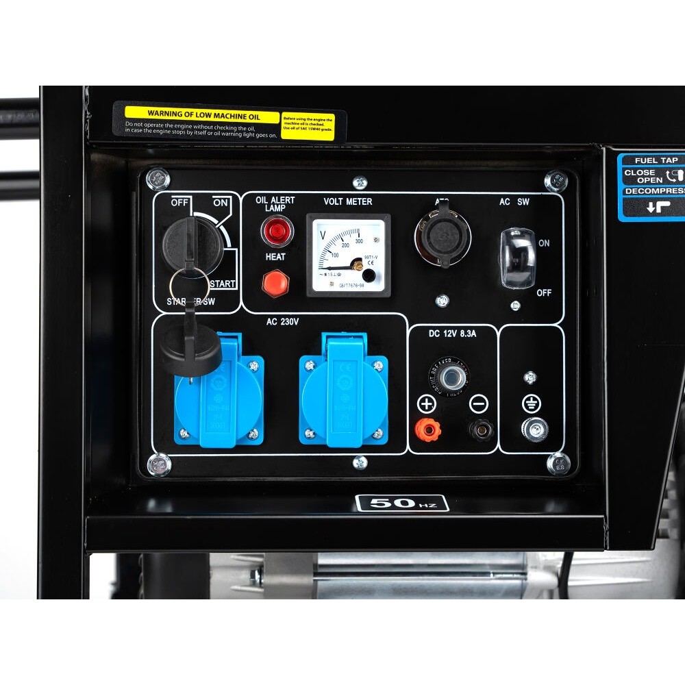 Дизелов монофазен генератор, 7350 W, 5 kW, AVR ATS - TA7350D
