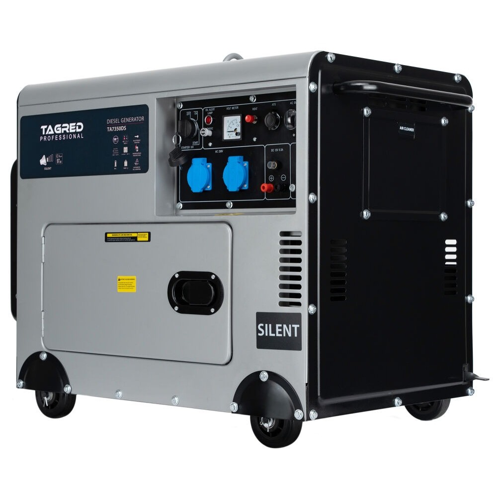 Безшумен дизелов генератор, еднофазен, 230/400V, AVR 7350 W - TA7350DS