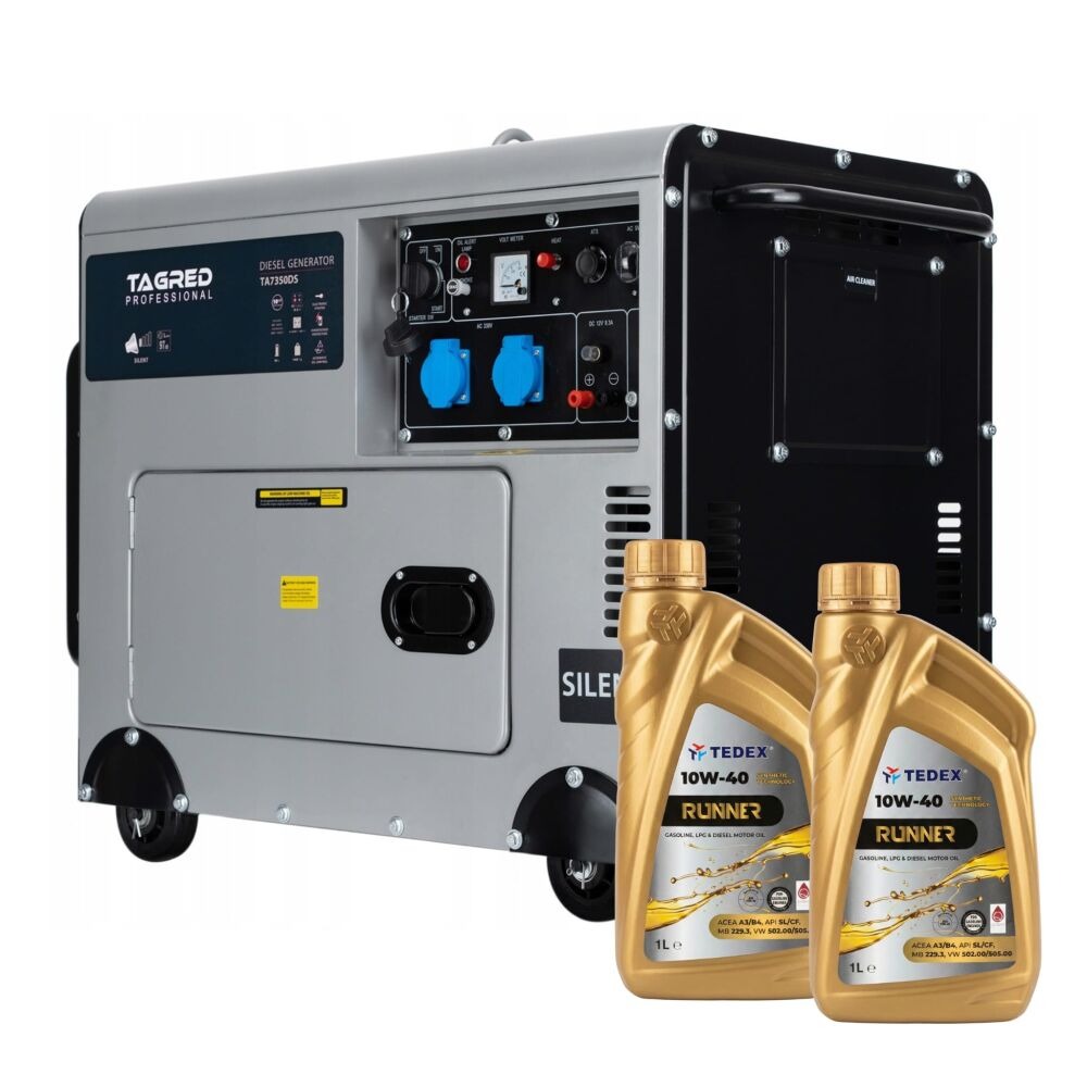 Безшумен дизелов генератор, еднофазен, 230/400V, AVR 7350 W - TA7350DS
