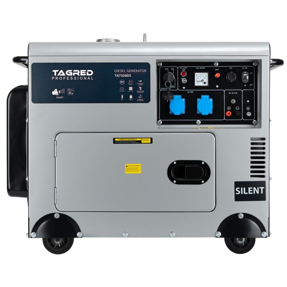 Безшумен дизелов генератор, еднофазен, 230/400V, AVR 7350 W - TA7350DS