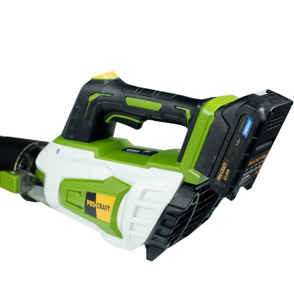 Духалка за продухване на листа (body – без батерии и зарядно), 13000-16000 об./мин., макс. въздушен поток m3/h 570, макс. скорост на въздуха (км/ч) 144 - PB20