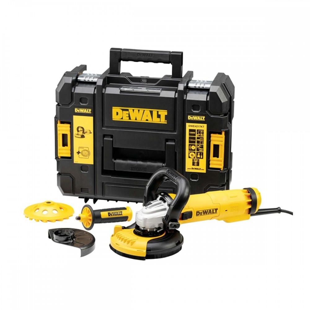 Електрическа фреза за бетон, 1200 W, 125 мм, DeWalt DWE4217KT