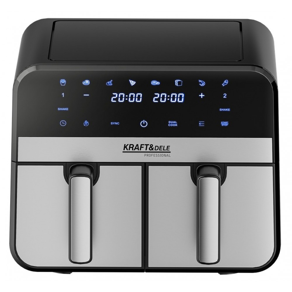Еър фрайър / уред за готвене с горещ въздух LCD 2500W - KD4180