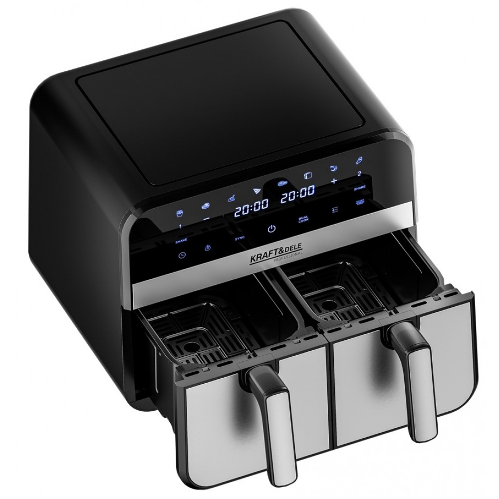 Еър фрайър / уред за готвене с горещ въздух LCD 2500W - KD4180