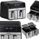 Еър фрайър / уред за готвене с горещ въздух LCD 2500W - KD4180