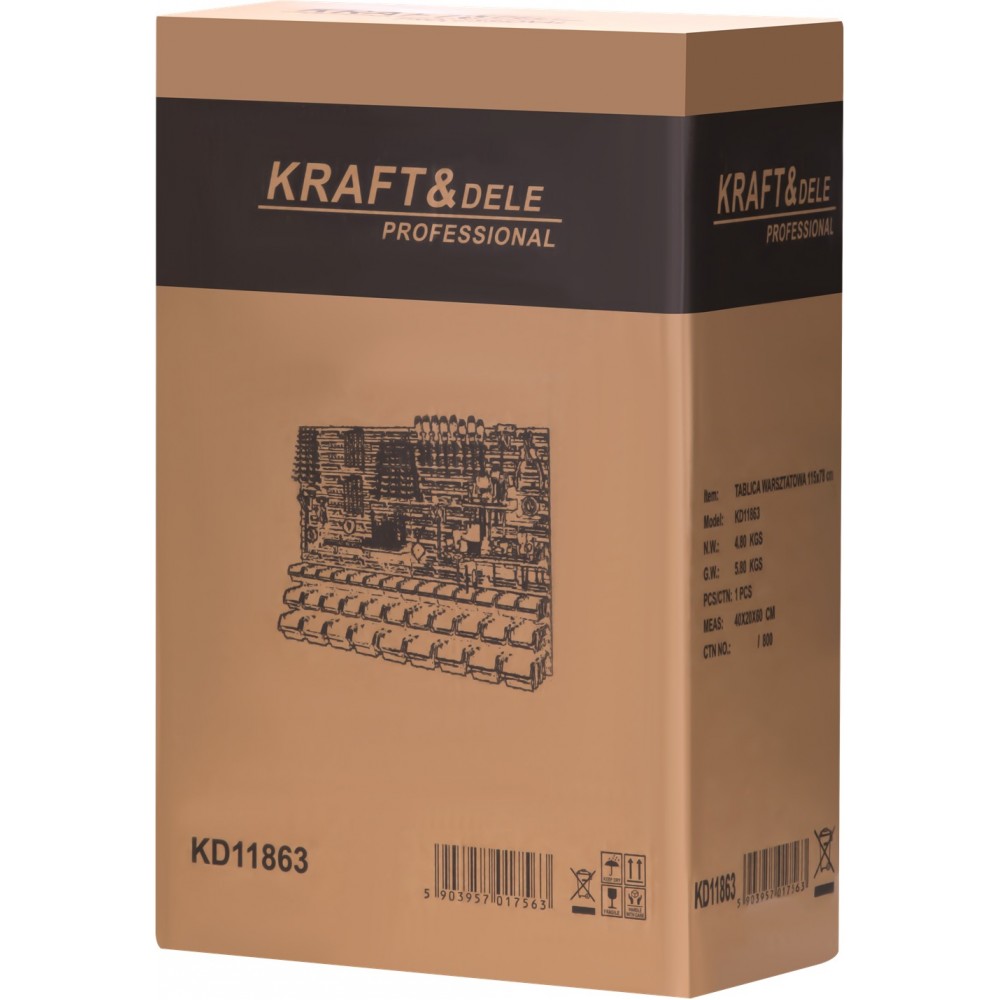 Стенен органайзер за инструменти 115 X 78 см + аксесоари - KD11863
