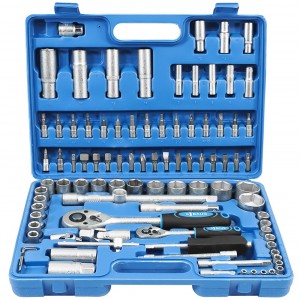 Гедоре комплект от 94 части в куфар, 1/2", 1/4", от CR-V стомана - B4800