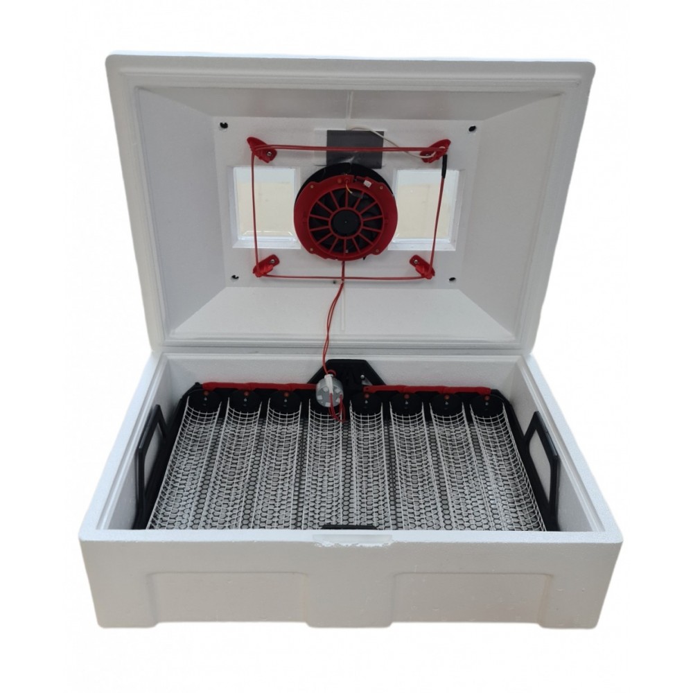 Инкубатор за яйца, 50W, 220V, 30-40C, Сензор за влажност, Автоматично обръщане - E1